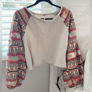 adorable cropped free people pullover